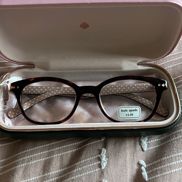 O)NWT KATE SPADE Rebecca reading glasses +2.50 - Picture 1 of 5